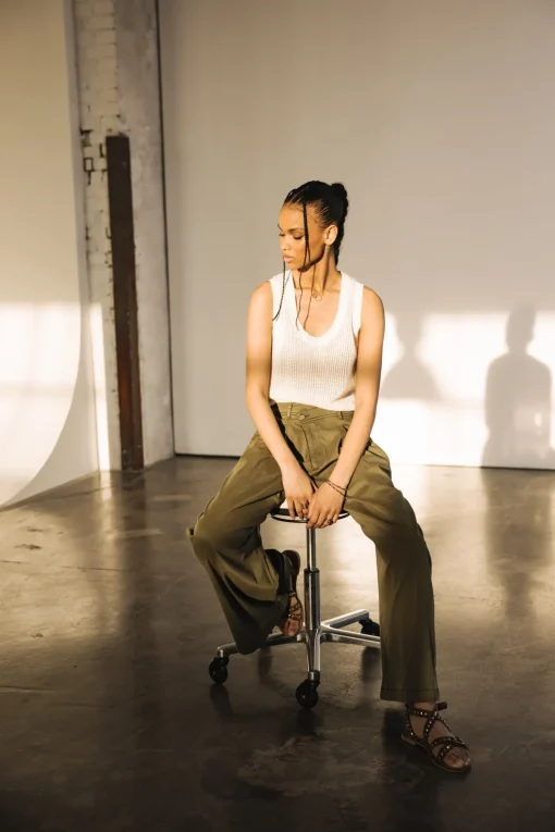 Large | High Waist*Freeman T. Porter Pattie khaki