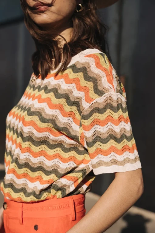 Mesh | T-Shirts*Freeman T. Porter Pelona Wavy green