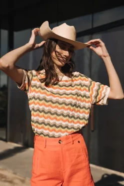 Mesh | T-Shirts*Freeman T. Porter Pelona Wavy green