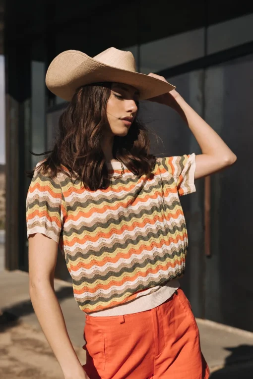 Mesh | T-Shirts*Freeman T. Porter Pelona Wavy green