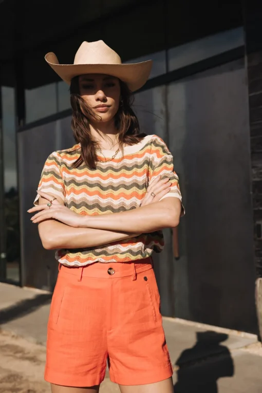 Mesh | T-Shirts*Freeman T. Porter Pelona Wavy green