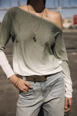 Mesh*Freeman T. Porter Persia Dip Dye deeplichengreen