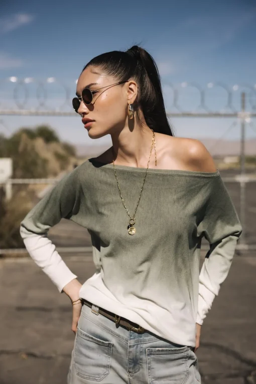 Mesh*Freeman T. Porter Persia Dip Dye deeplichengreen
