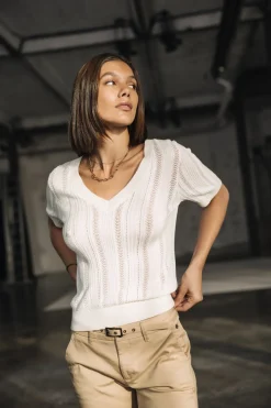 Mesh | T-Shirts*Freeman T. Porter Polane Rib offwhite
