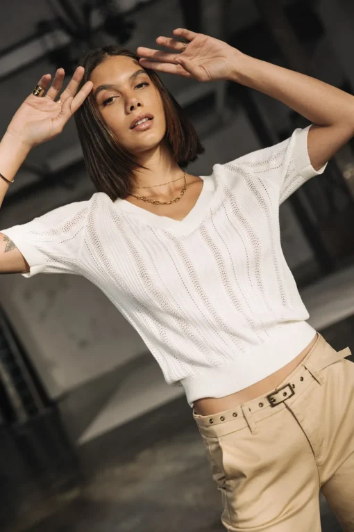 Mesh | T-Shirts*Freeman T. Porter Polane Rib offwhite