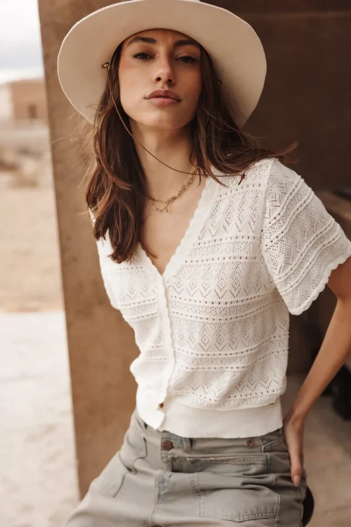 Mesh*Freeman T. Porter Pradda offwhite