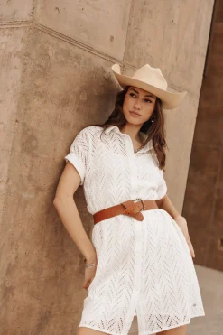 Dresses & Skirts*Freeman T. Porter Raffia Leaf Lace white