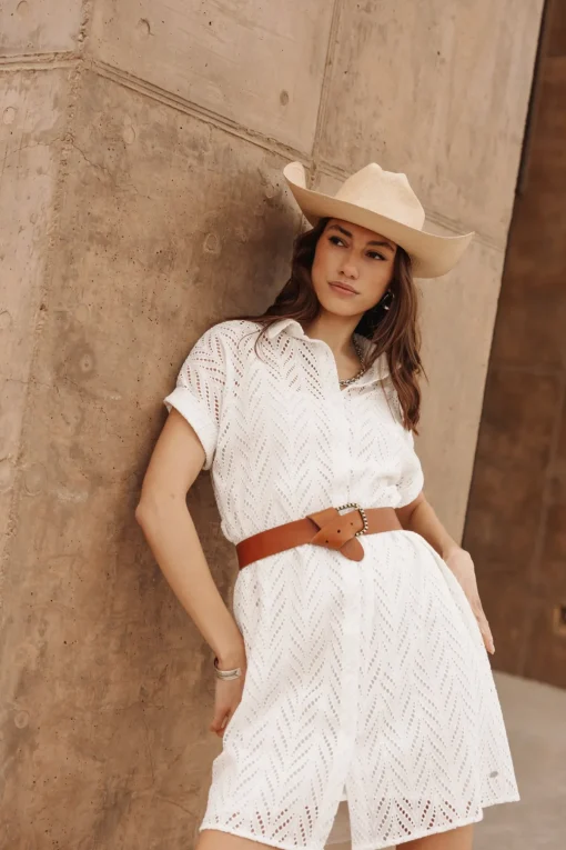 Dresses & Skirts*Freeman T. Porter Raffia Leaf Lace white