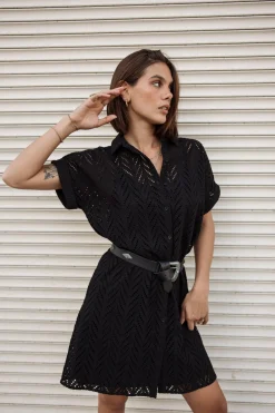 Dresses & Skirts*Freeman T. Porter Raffia Leaf Lace black