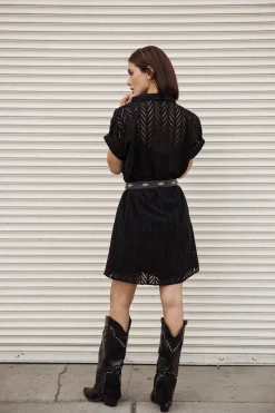 Dresses & Skirts*Freeman T. Porter Raffia Leaf Lace black