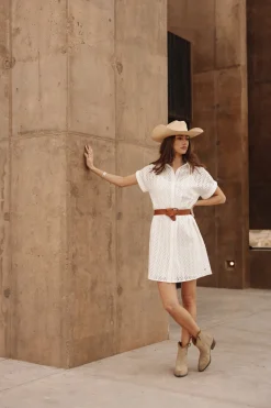 Dresses & Skirts*Freeman T. Porter Raffia Leaf Lace white