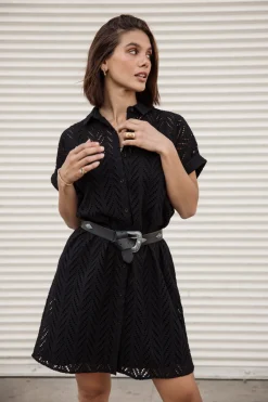 Dresses & Skirts*Freeman T. Porter Raffia Leaf Lace black
