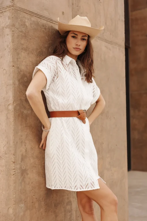 Dresses & Skirts*Freeman T. Porter Raffia Leaf Lace white