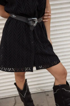 Dresses & Skirts*Freeman T. Porter Raffia Leaf Lace black