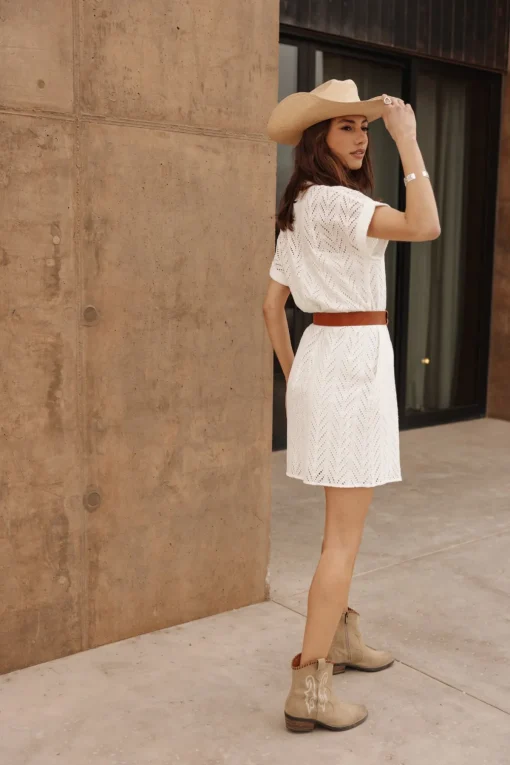Dresses & Skirts*Freeman T. Porter Raffia Leaf Lace white
