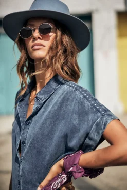 Dresses & Skirts*Freeman T. Porter Raffia Plain blue