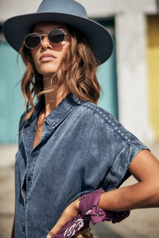 Dresses & Skirts*Freeman T. Porter Raffia Plain blue