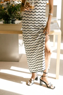 Dresses & Skirts*Freeman T. Porter Raga Waves blacku0026 white