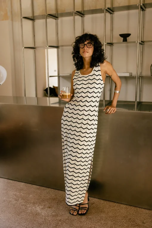 Dresses & Skirts*Freeman T. Porter Raga Waves blacku0026 white