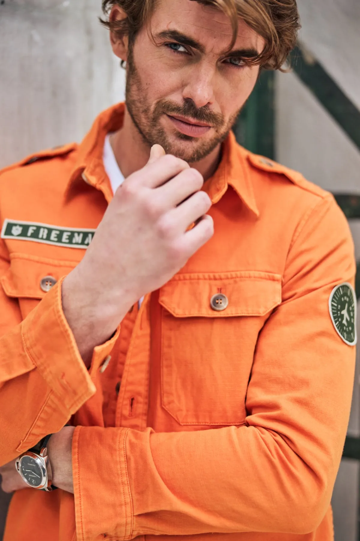 Shirts*Freeman T. Porter Raven Scrapper tangerinetango