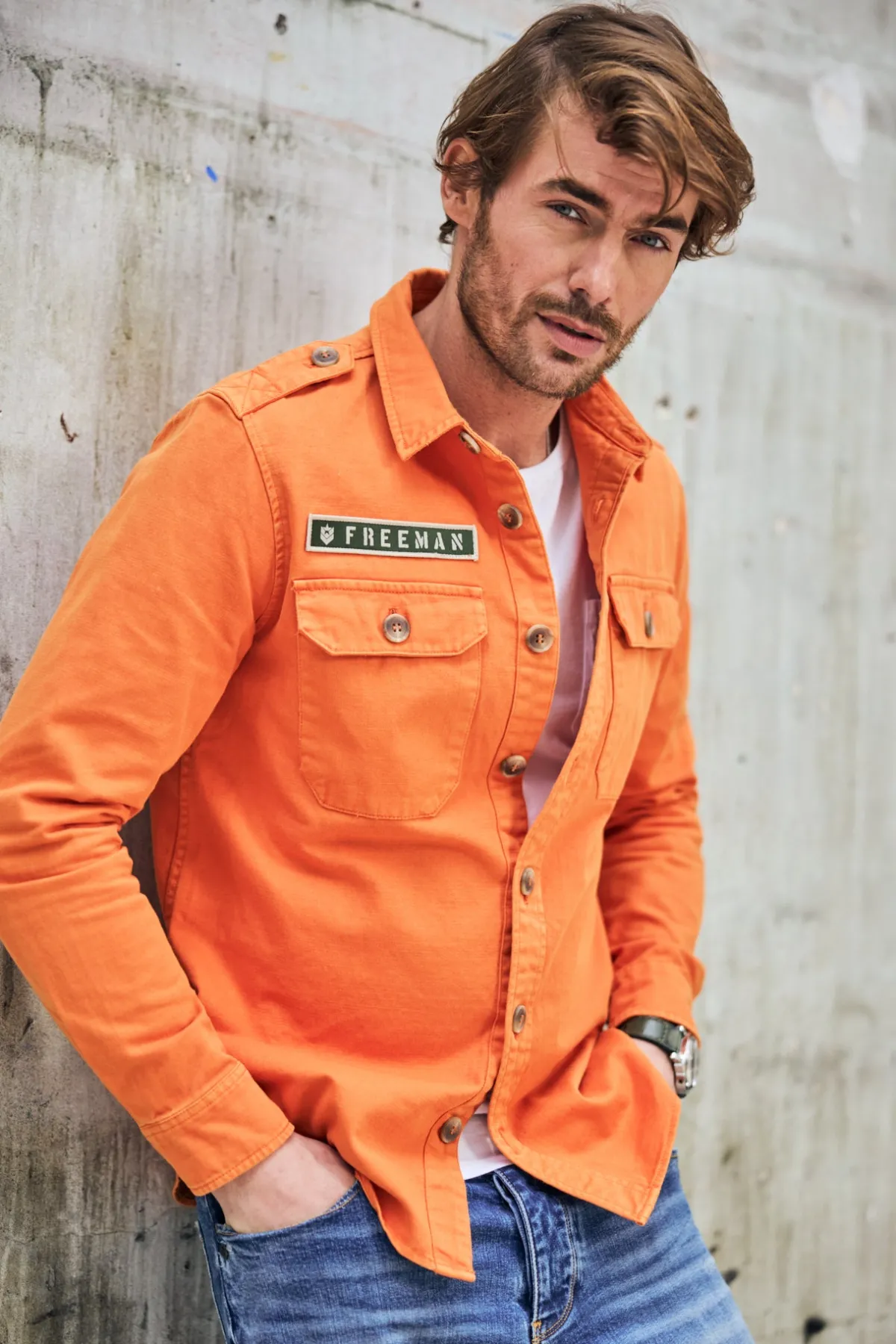 Shirts*Freeman T. Porter Raven Scrapper tangerinetango