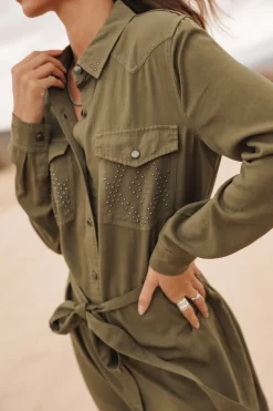Dresses & Skirts*Freeman T. Porter Ravissa Plain khaki