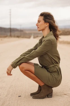Dresses & Skirts*Freeman T. Porter Ravissa Plain khaki