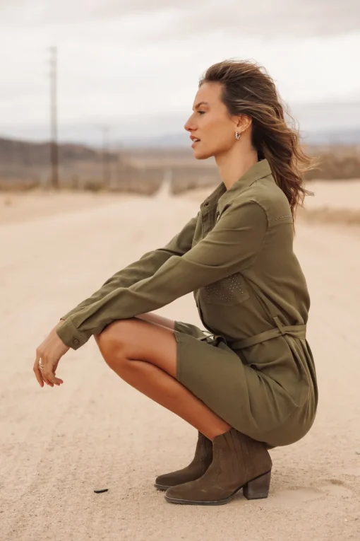 Dresses & Skirts*Freeman T. Porter Ravissa Plain khaki