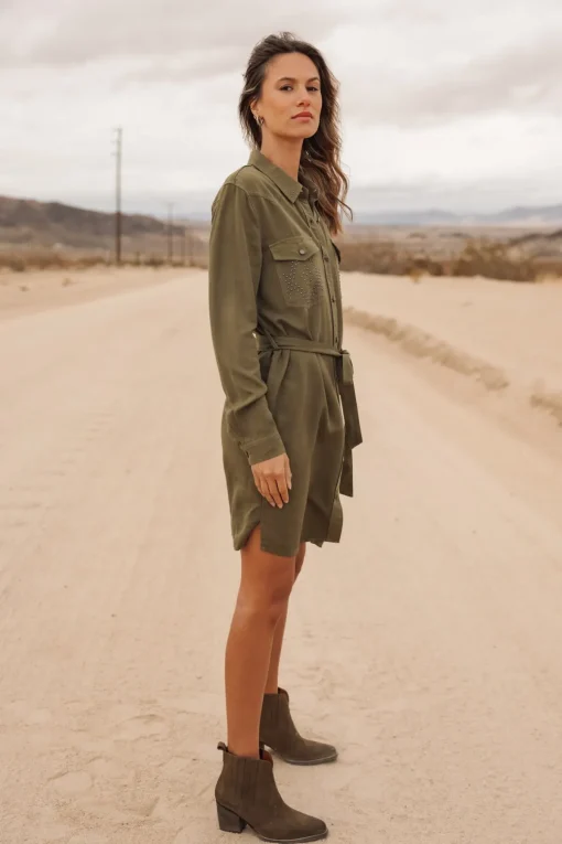 Dresses & Skirts*Freeman T. Porter Ravissa Plain khaki