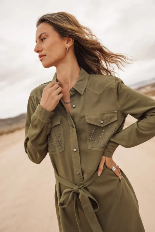 Dresses & Skirts*Freeman T. Porter Ravissa Plain khaki