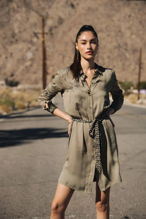 Dresses & Skirts*Freeman T. Porter Ravissa Sahara Trip deeplichengreen