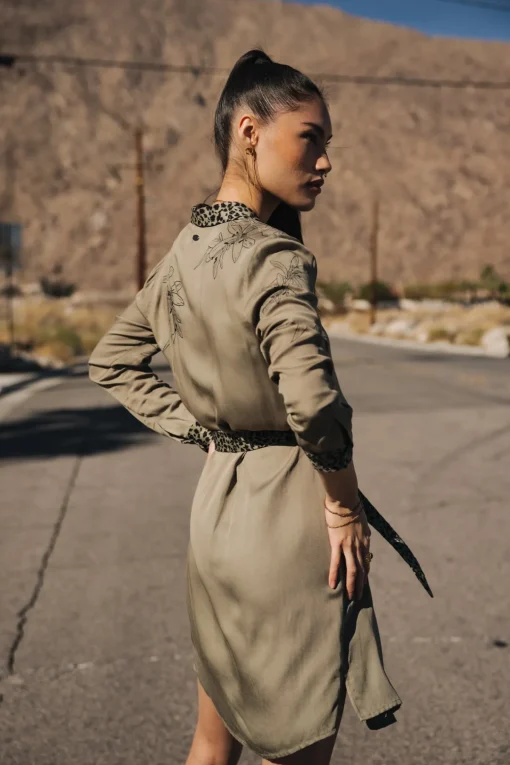 Dresses & Skirts*Freeman T. Porter Ravissa Sahara Trip deeplichengreen