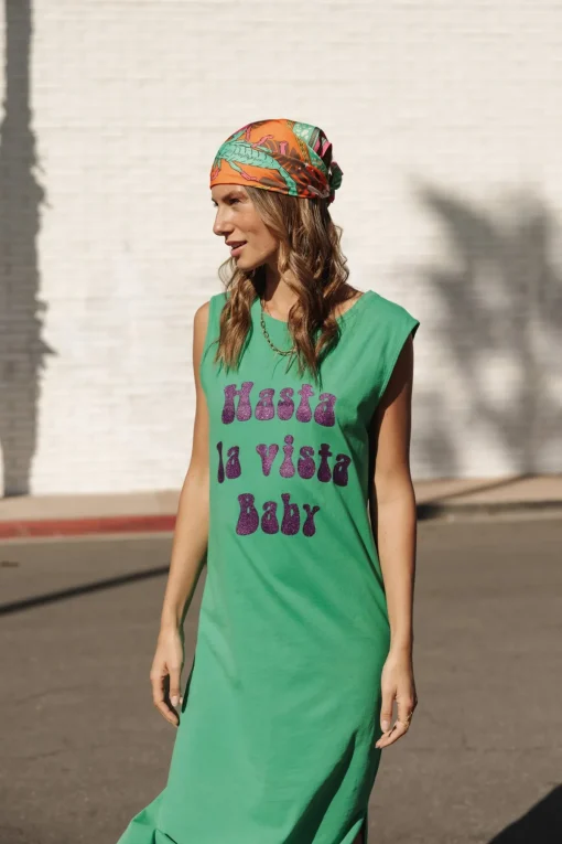 Dresses & Skirts*Freeman T. Porter Reave Hasta La Vista Glitter deepmint