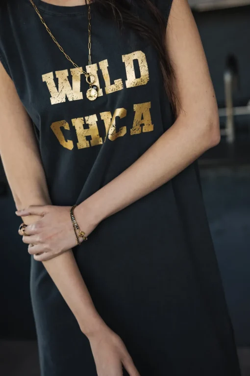 Dresses & Skirts*Freeman T. Porter Reave Wild Chica Foil vintageblack