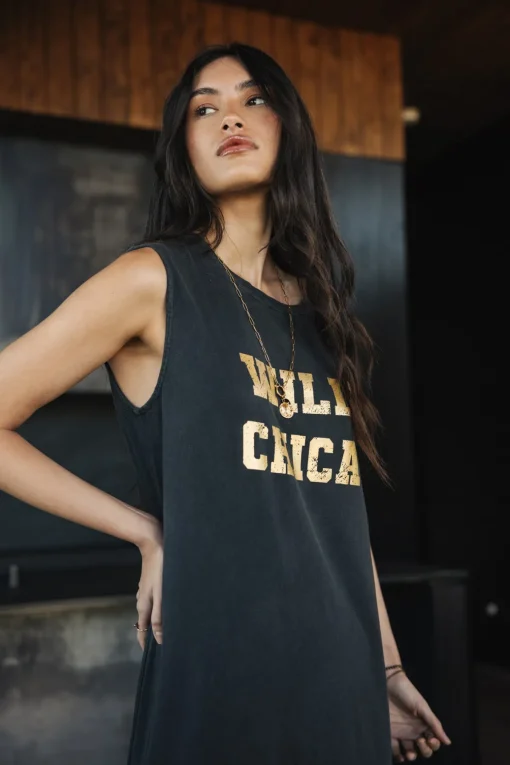 Dresses & Skirts*Freeman T. Porter Reave Wild Chica Foil vintageblack