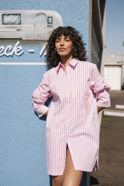 Dresses & Skirts*Freeman T. Porter Restine Stripes pink