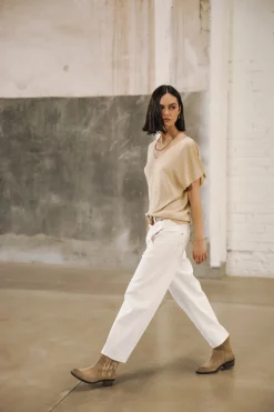Large | High Waist*Freeman T. Porter Rosalia Andalouisa offwhite