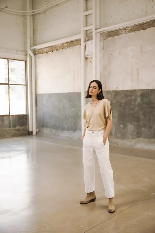 Large | High Waist*Freeman T. Porter Rosalia Andalouisa offwhite
