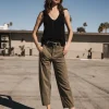 High Waist | Cropped*Freeman T. Porter Rosalia City Paléole tealeaf