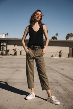 High Waist | Cropped*Freeman T. Porter Rosalia City Paléole tealeaf