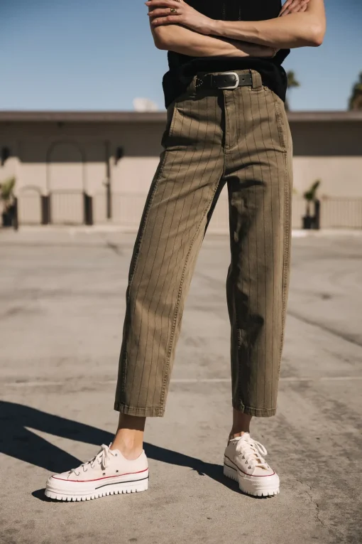 High Waist | Cropped*Freeman T. Porter Rosalia City Paléole tealeaf