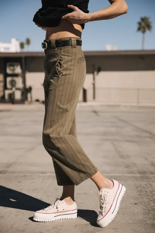 High Waist | Cropped*Freeman T. Porter Rosalia City Paléole tealeaf