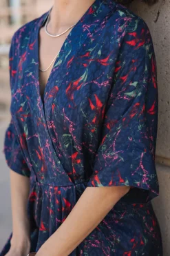 Dresses & Skirts*Freeman T. Porter Roza Carpe Koi navy