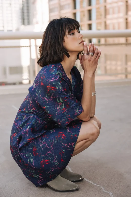 Dresses & Skirts*Freeman T. Porter Roza Carpe Koi navy
