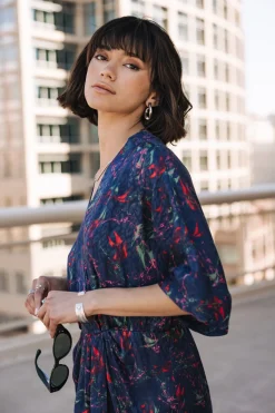 Dresses & Skirts*Freeman T. Porter Roza Carpe Koi navy