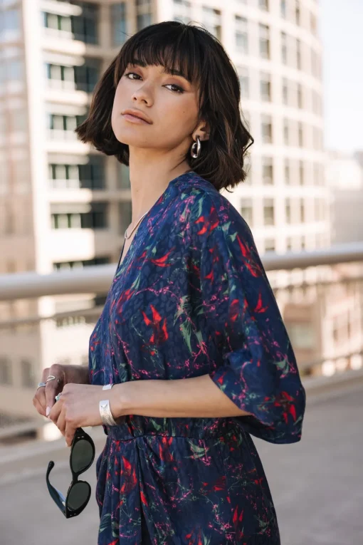 Dresses & Skirts*Freeman T. Porter Roza Carpe Koi navy