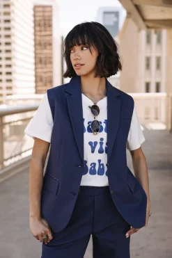 Jackets & Blazers*Freeman T. Porter Sandra Polyneo Light indigo