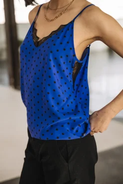 Tops & Shirts*Freeman T. Porter Seliane Dots dazzlingblue