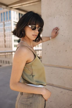 Tops & Shirts*Freeman T. Porter Seliane Plain deeplichengreen