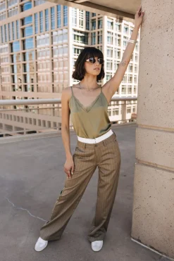 Tops & Shirts*Freeman T. Porter Seliane Plain deeplichengreen
